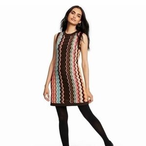 Missoni for Target Zig-Zag Chevron Knit Dress in Brown and Multi size Small